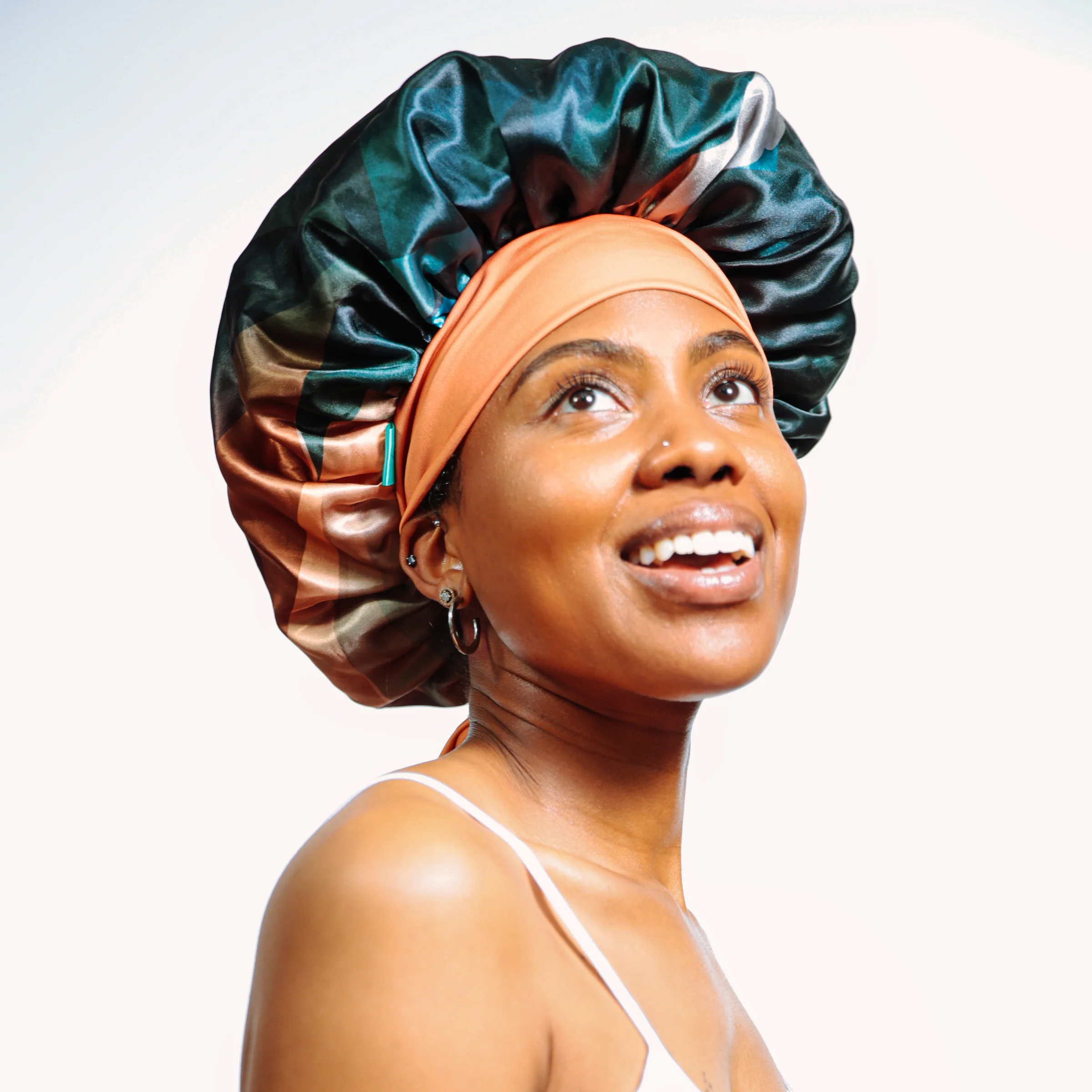 Luxe Satin Bonnet - Limited Edition Cinnamon Swirl Collection - Image 11